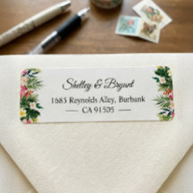 Summer Tropical Floral Blätter Personalisiert
