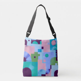 Summer Tropical Floral Tote Bag – Cute Blue Pink B Tragetaschen Mit Langen Trägern