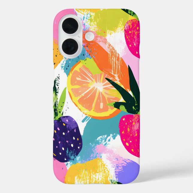 Summer Tropical Fruit Fiesta Case-Mate iPhone Hülle (Rückseite)