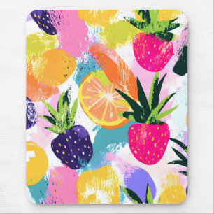 Summer Tropical Fruit Fiesta Mousepad