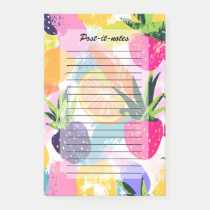 Summer Tropical Fruit Fiesta Post-it Klebezettel