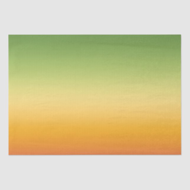 Summer Tropical Gradient Orange Lemon Limon Ombre Seidenpapier (Vorderseite)