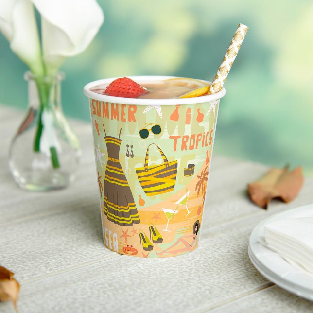 Summer Tropics Pappbecher (Von Creator hochgeladen)