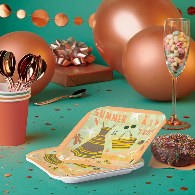 Summer Tropics Pappteller (Von Creator hochgeladen)