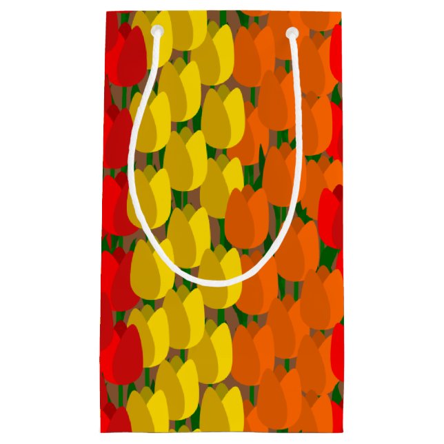 Summer Tulip Field Kleine Geschenktüte (Vorderseite)