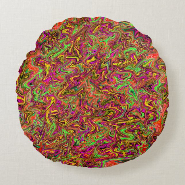 Summer Twistin".... Rundes Kissen (Vorderseite)