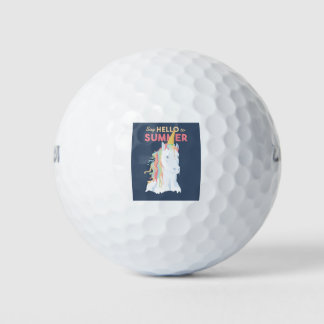 Summer Unicorn Golfball