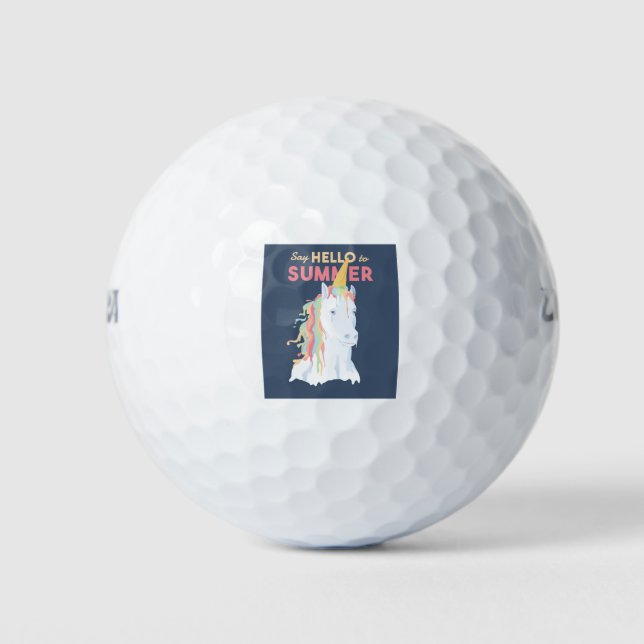 Summer Unicorn Golfball (Vorderseite)