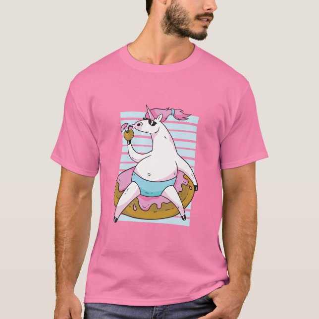 Summer Unicorn T-Shirt (Vorderseite)