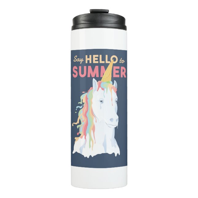Summer Unicorn Thermosbecher (Vorderseite)