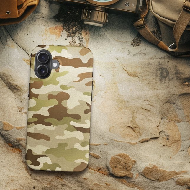 Summer Urban Camouflage Brown Green Tan Case-Mate iPhone Hülle (Summer Urban Camo Brown Green Tan Case-Mate iPhone Case)