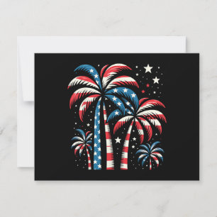 Summer USA Flag 4. Juli Feiertagskarte