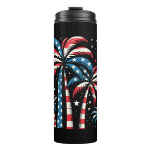 Summer USA Flag 4. Juli Thermosbecher