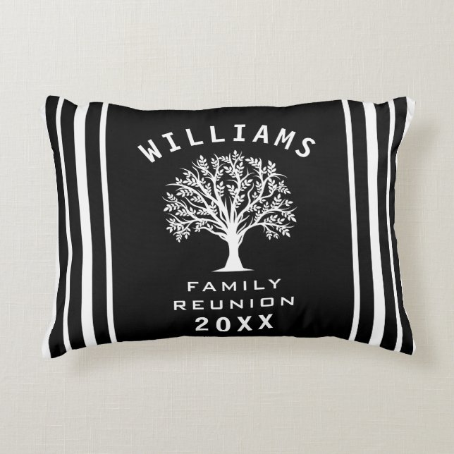 Summer Vacation Road Trip Cool Tree Family Wieders Dekokissen (Vorderseite)