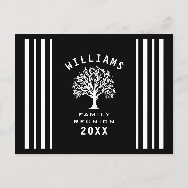 Summer Vacation Road Trip Cool Tree Family Wieders Postkarte (Vorderseite)