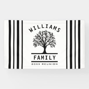 Summer Vacation Road Trip Family Wiedersehen Tree Banner