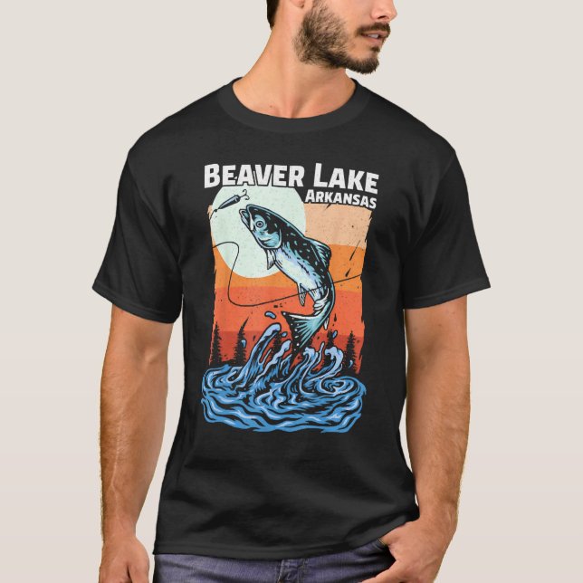 Summer Vacation Sunset Arkansas Beaver Lake T-Shirt (Vorderseite)
