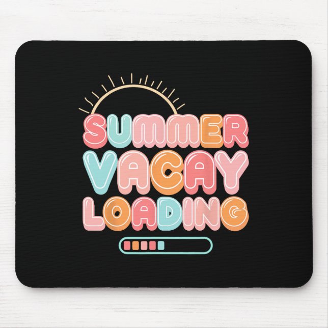 Summer Vacay Loading Urlaub Hawaii Beach Familie Mousepad (Vorne)
