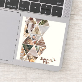 Summer Vibe, ich werde mit dir sein, Beige Farbe Aufkleber