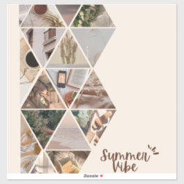 Summer Vibe, ich werde mit dir sein, Beige Farbe Aufkleber