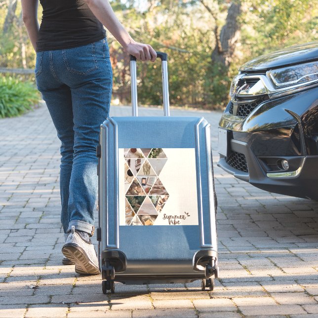 Summer Vibe, ich werde mit dir sein, Beige Farbe Aufkleber (Koffer Insitu)