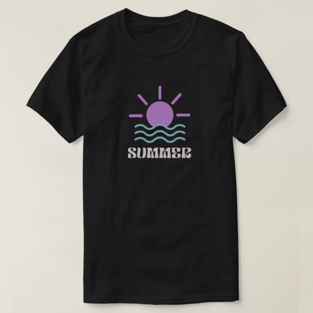 Summer Vibe Lineart T-Shirt (Design vorne)
