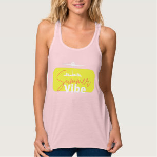 Summer Vibe niedlich rosa farbenes Design Sommer Tank Top