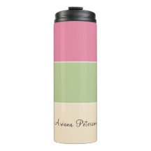 Summer Vibe Pink & Sage Green Pastellfarbblock