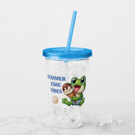 Summer Vibes Acrylic Tumbler Acryltrinkbecher