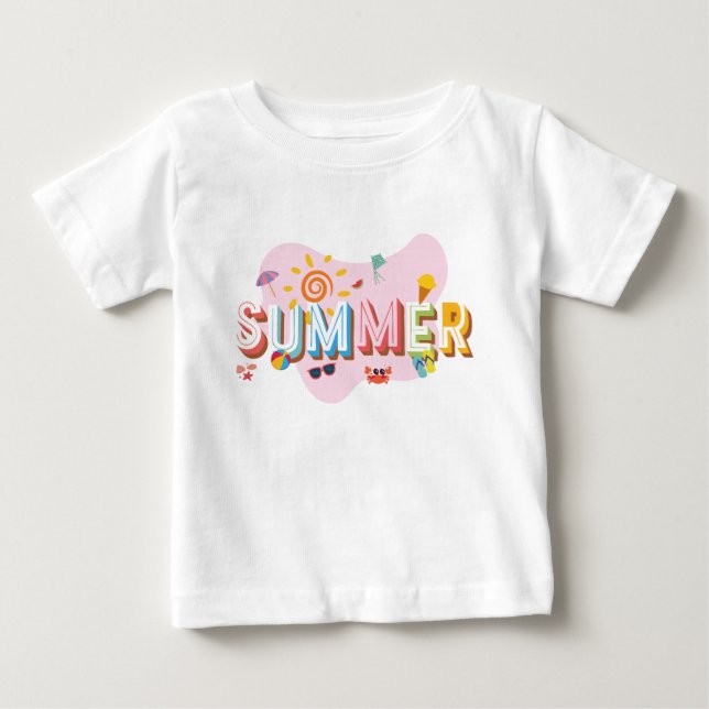 Summer Vibes Baby T-shirt (Vorderseite)