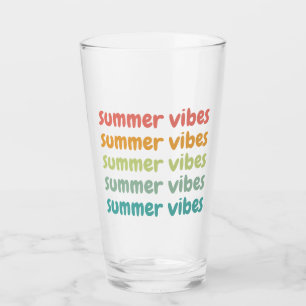 Summer Vibes Beach Urlaub Retro Sommer Glas