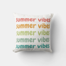 Summer Vibes Beach Urlaub Retro Sommer Kissen