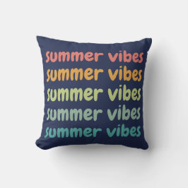 Summer Vibes Beach Urlaub Retro Sommer Kissen