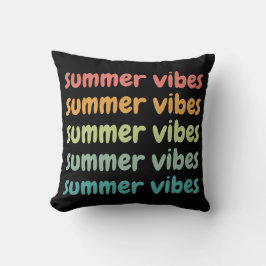Summer Vibes Beach Urlaub Retro Sommer Kissen