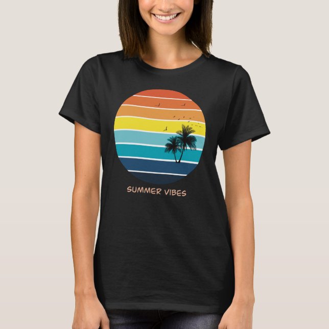 Summer vibes Beach vibes Frauen T-Shirt (Vorderseite)