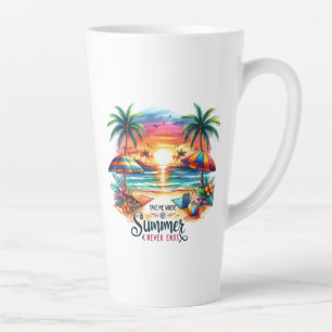 Summer Vibes Brushstroke Beach Sunset-34626 Milchtasse