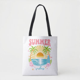 "Summer Vibes" Cheerful Boho Beach Palm Trees