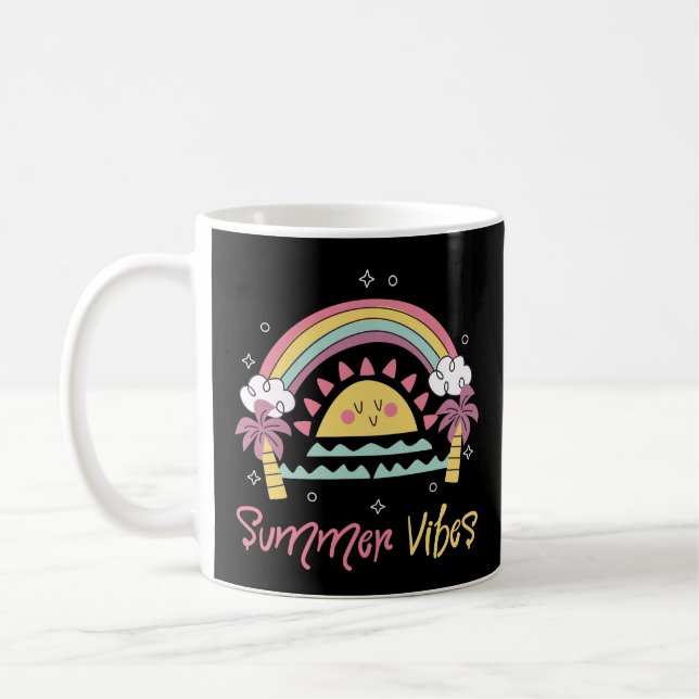  Summer Vibes : Cute Summer Design Outfit Kaffeetasse (Links)