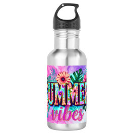Summer Vibes Edelstahlflasche