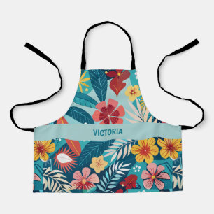 Summer Vibes floral Custom Muster Schürze