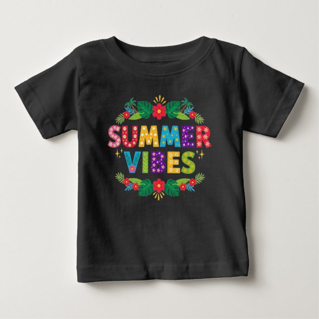 Summer Vibes Floral Design-54504 Hoodie Baby T-shirt (Vorderseite)