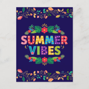 Summer Vibes Floral Design-54504 Hoodie Feiertagspostkarte