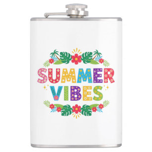 Summer Vibes Floral Design-54504 Hoodie Flachmann