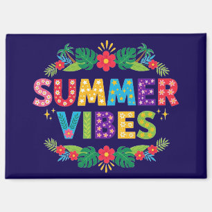 Summer Vibes Floral Design-54504 Hoodie Magnet