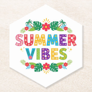 Summer Vibes Floral Design-54504 Hoodie Untersetzer