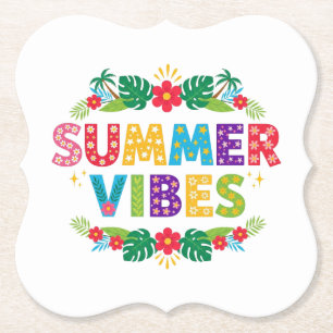 Summer Vibes Floral Design-54504 Hoodie Untersetzer
