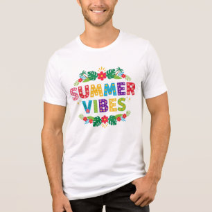 Summer Vibes Floral Design-54504 Tri-Blend Shirt