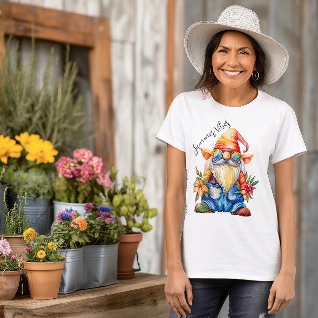 Summer Vibes Gnome T-Shirt (Von Creator hochgeladen)