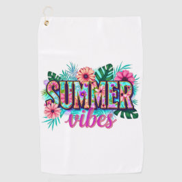 Summer Vibes Golfhandtuch
