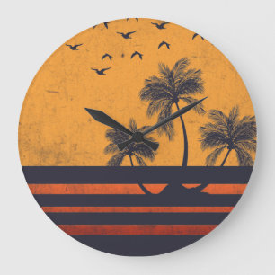 Summer Vibes Große Wanduhr